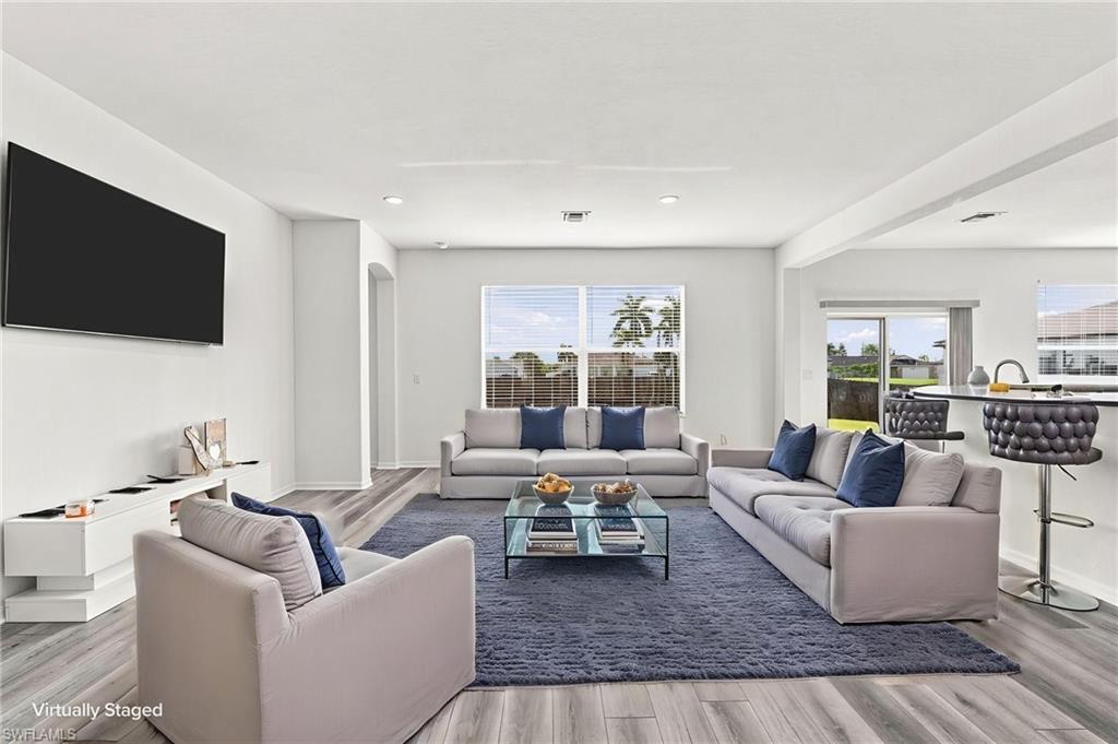 Virtually Staged Living Room