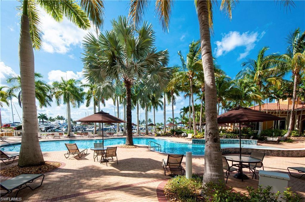 Community pool featuring a patio area
