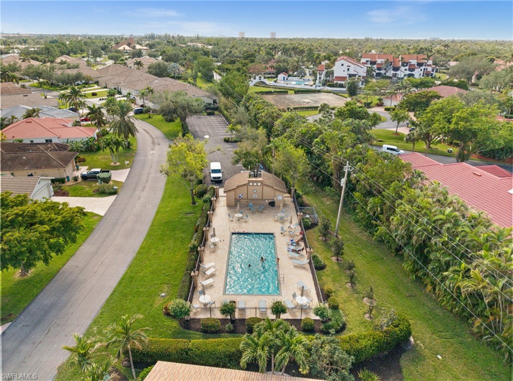 View over the closest pool