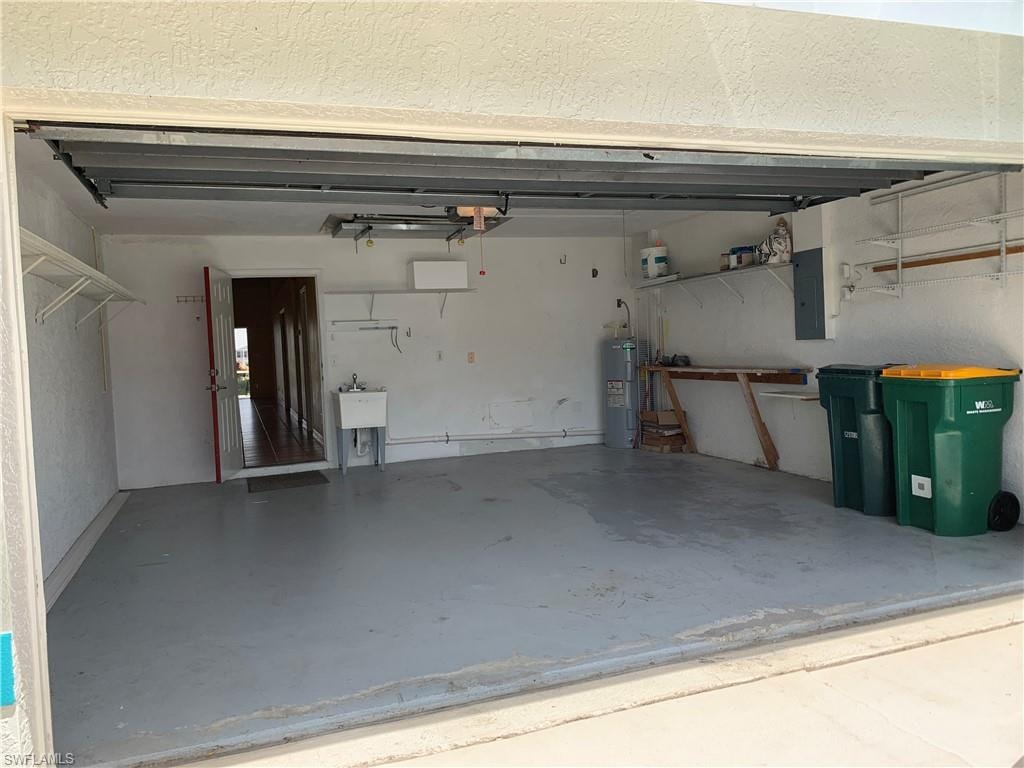 Garage with sink