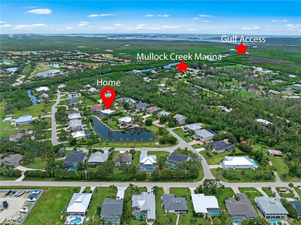 Proximity to mullock creek marina.
