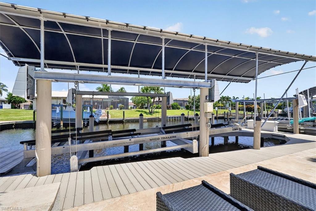 3rd dock holds a 26" boat with 7K lift