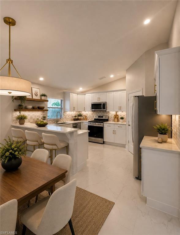 Kitchen virtually staged