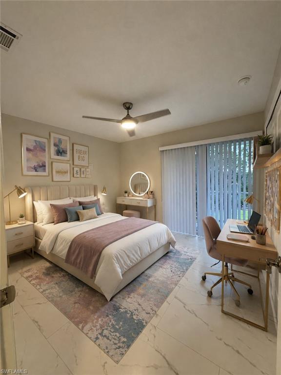 2 Bedroom Upstairs virtually staged