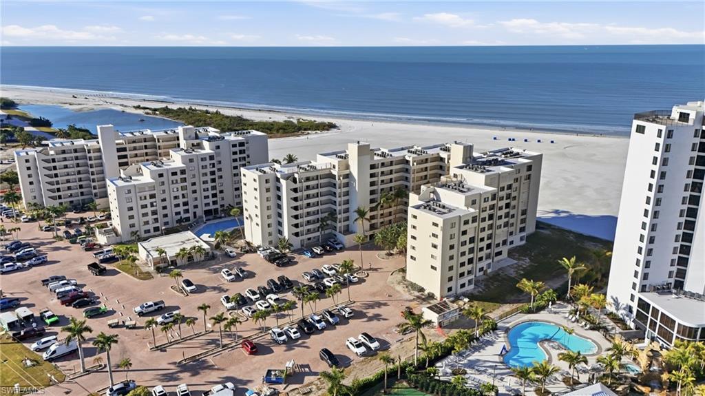 Aerial view of apartment complex