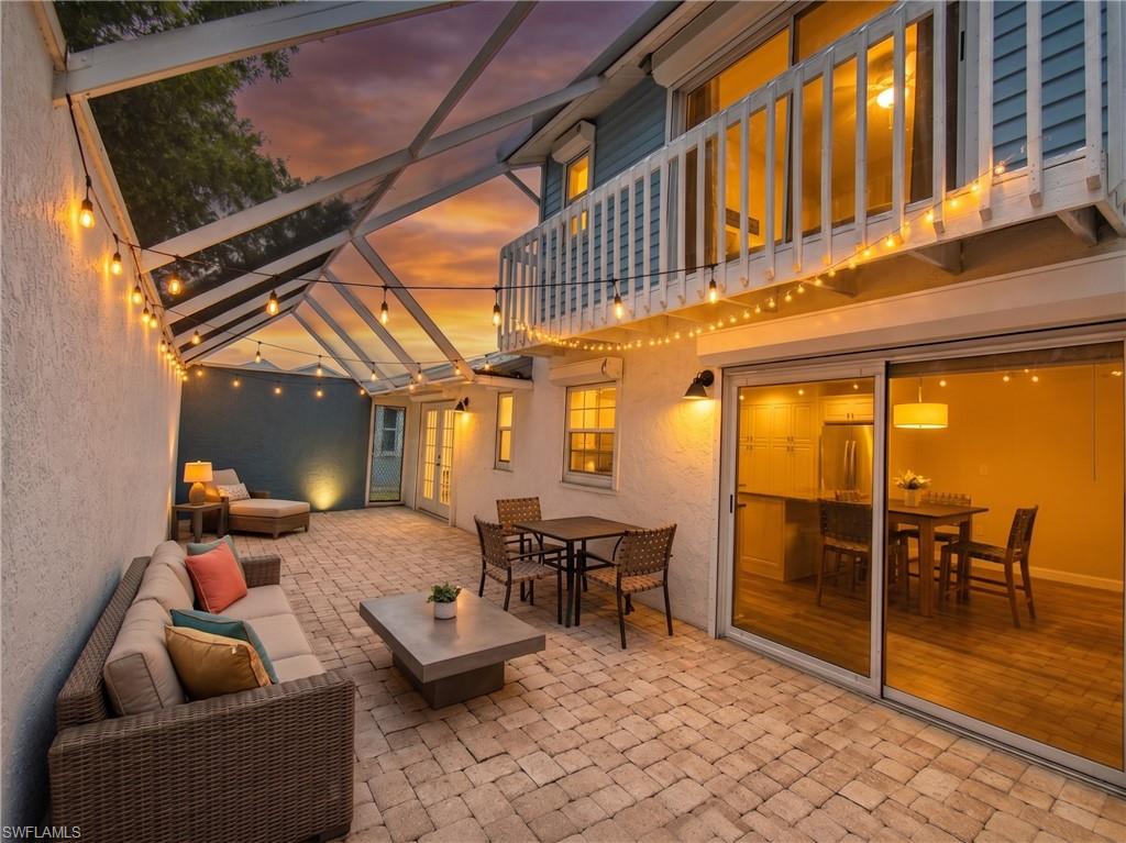 Virtually staged lanai