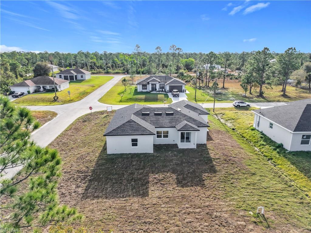 View from above of property