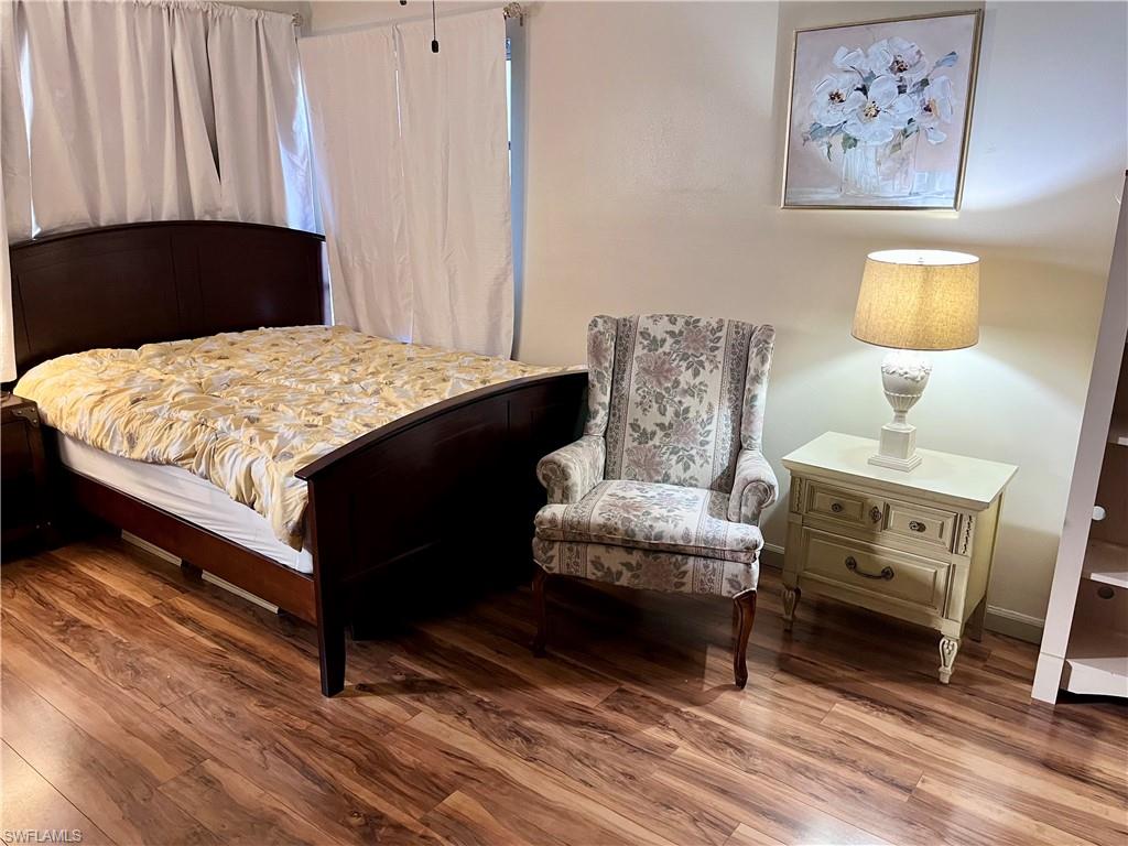 Wood-finish flooring throughout
