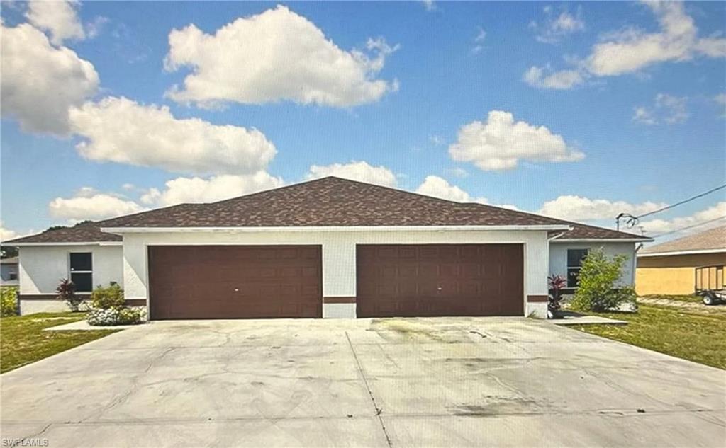 2 car Garages, with opposing entrances for privacy.