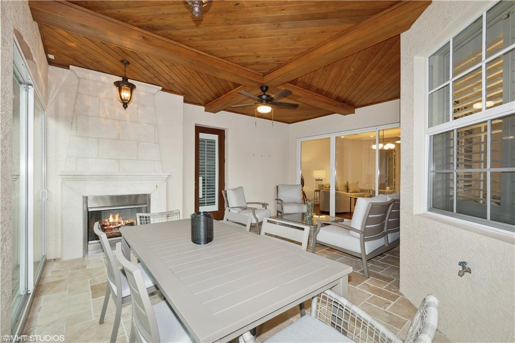 Outside Lanai - Glassed in with Fireplace