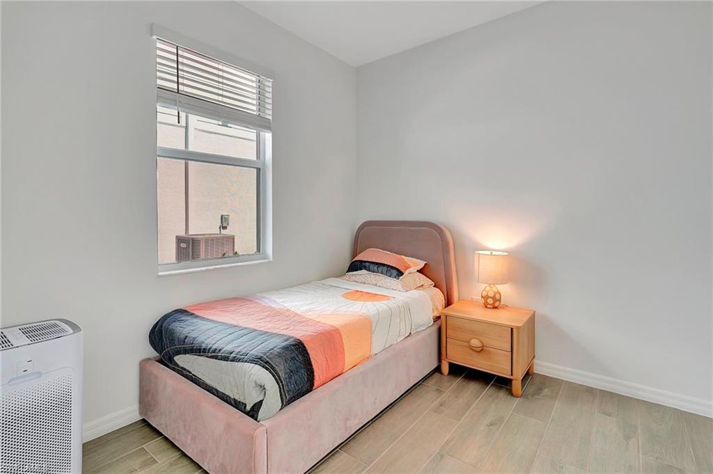 Bedroom featuring light hardwood / wood-style floors