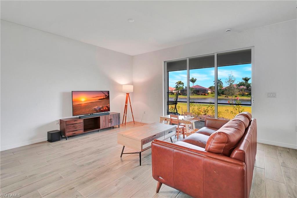 Living room featuring light hardwood / wood-style floors