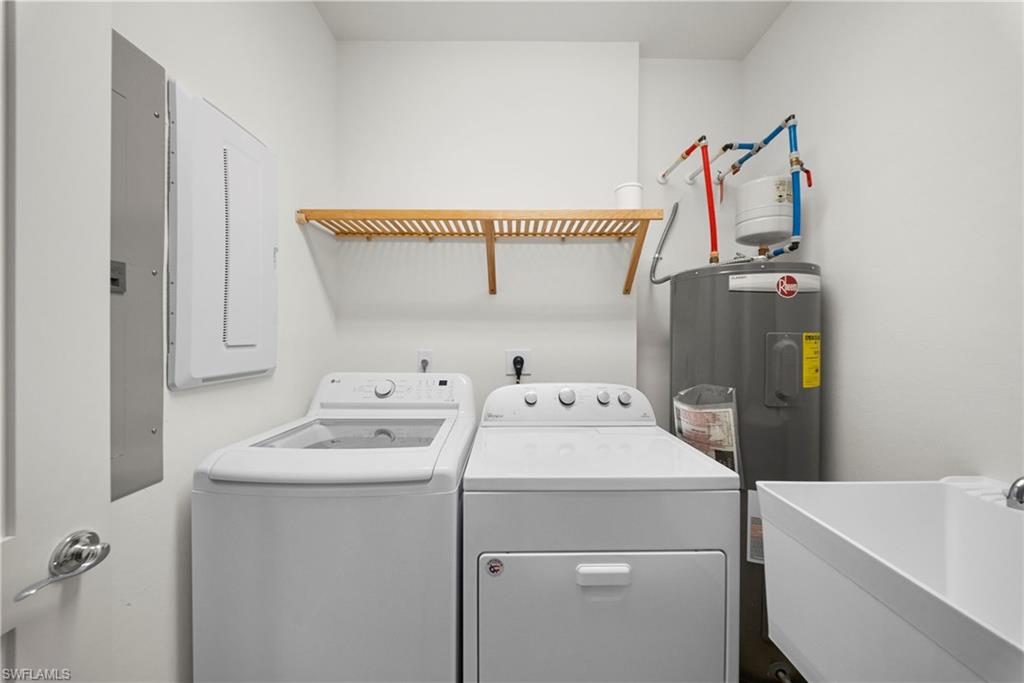 Laundry room with laundry sink