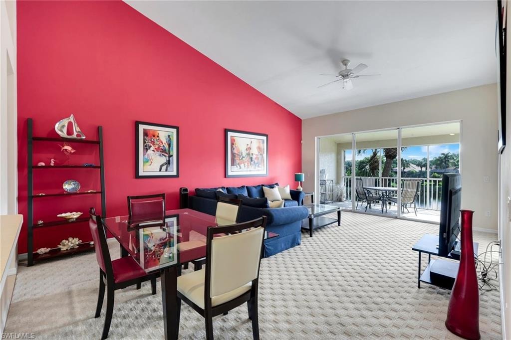 Spacious Great Room with Vaulted Ceiling and Lanai Access