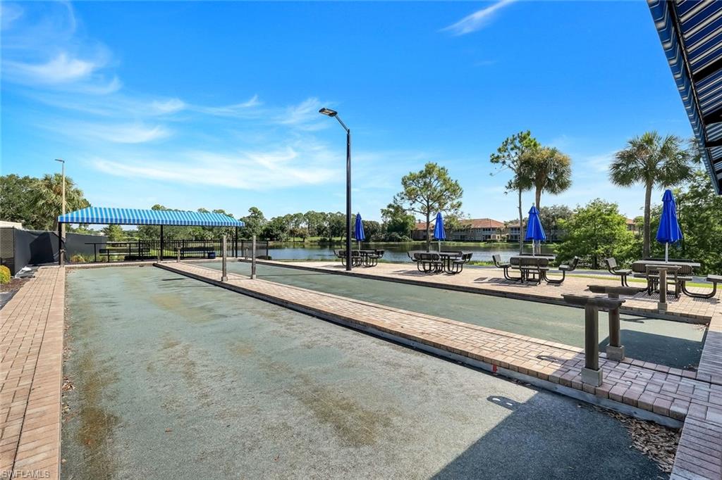 Community Bocce Courts with Scenic Lake Views