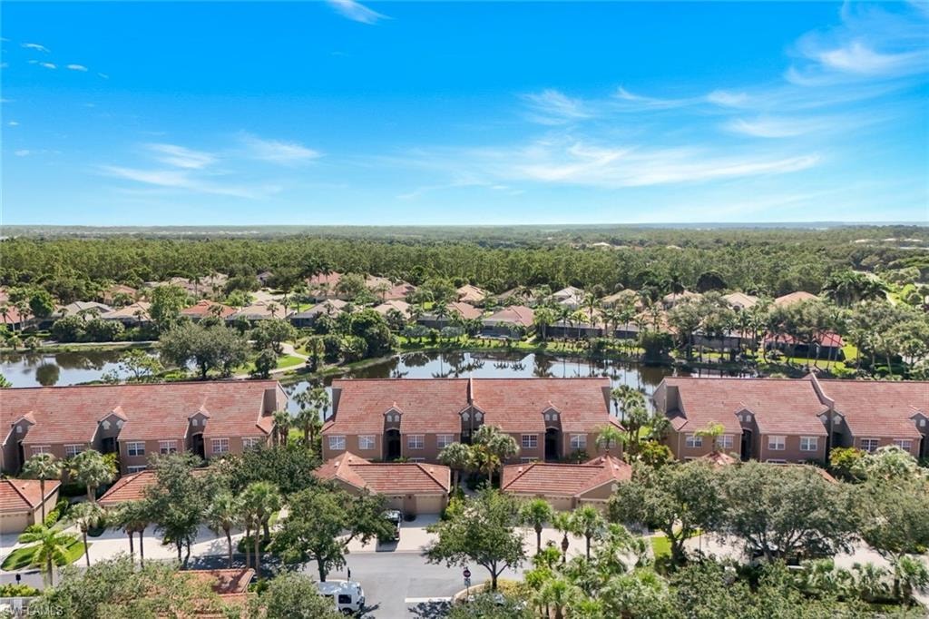 Aerial View of Sabal Palm’s Lakefront Residences and Tropical Surroundings