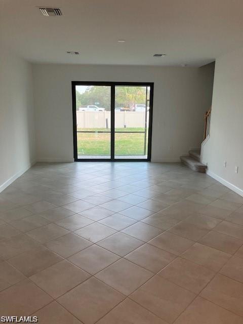 View of tiled empty room