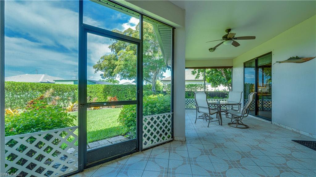 Screened in lanai
