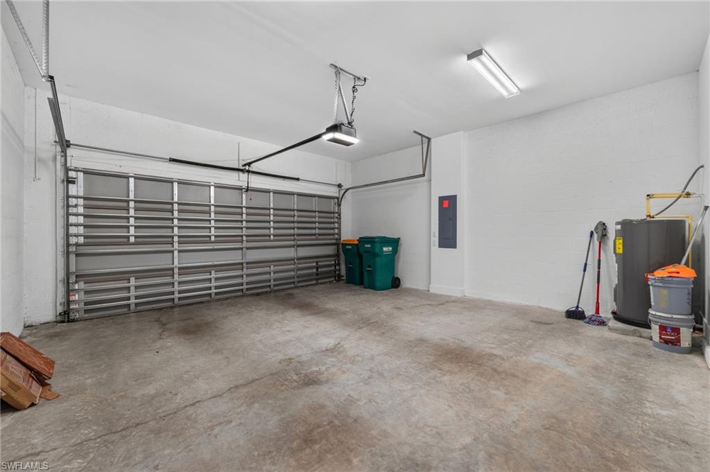 Concrete flooring and white painted walls