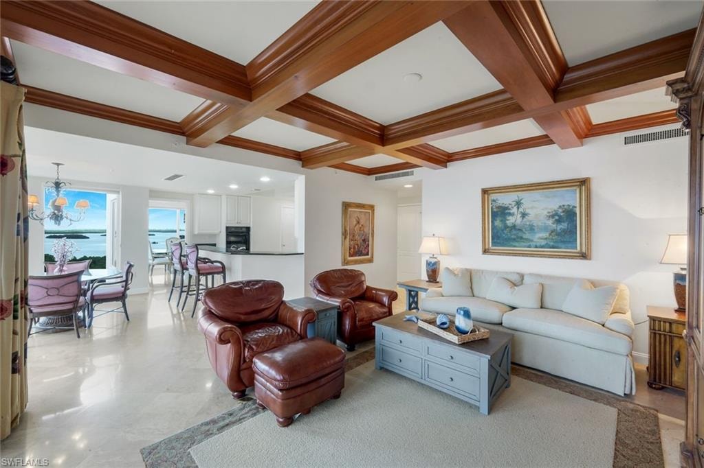 The spacious home provides an abundance of room for entertaining friends and family.