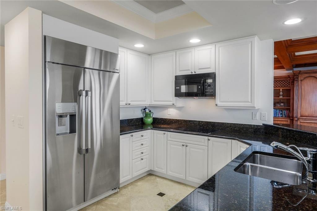 Top of the line stainless steel appliances.