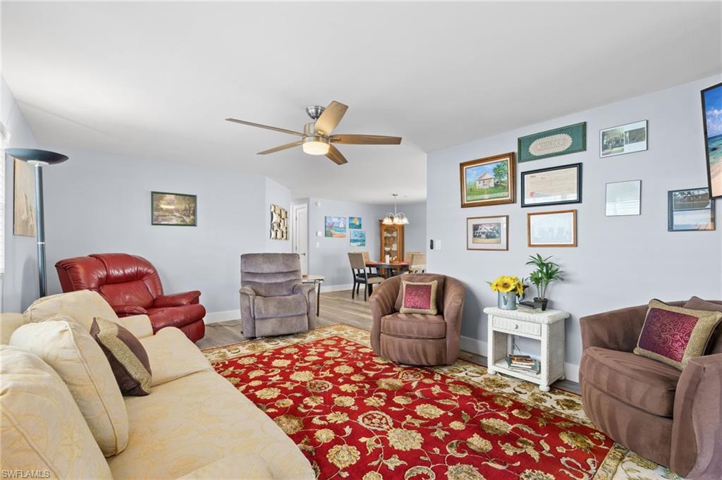 Comfortable main living area with a bright, open and cohesive design.