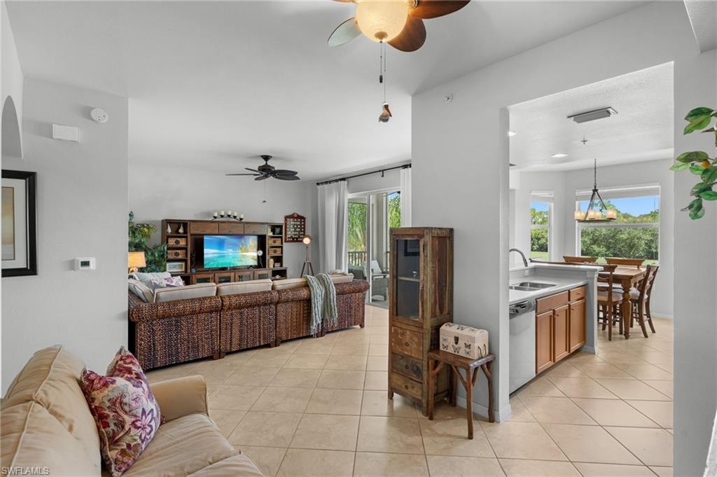 Open concept living room and kitchen