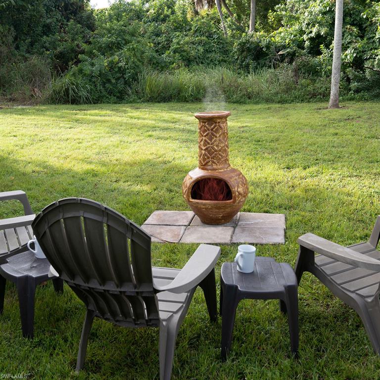 SITING AREA IN BACKYARD