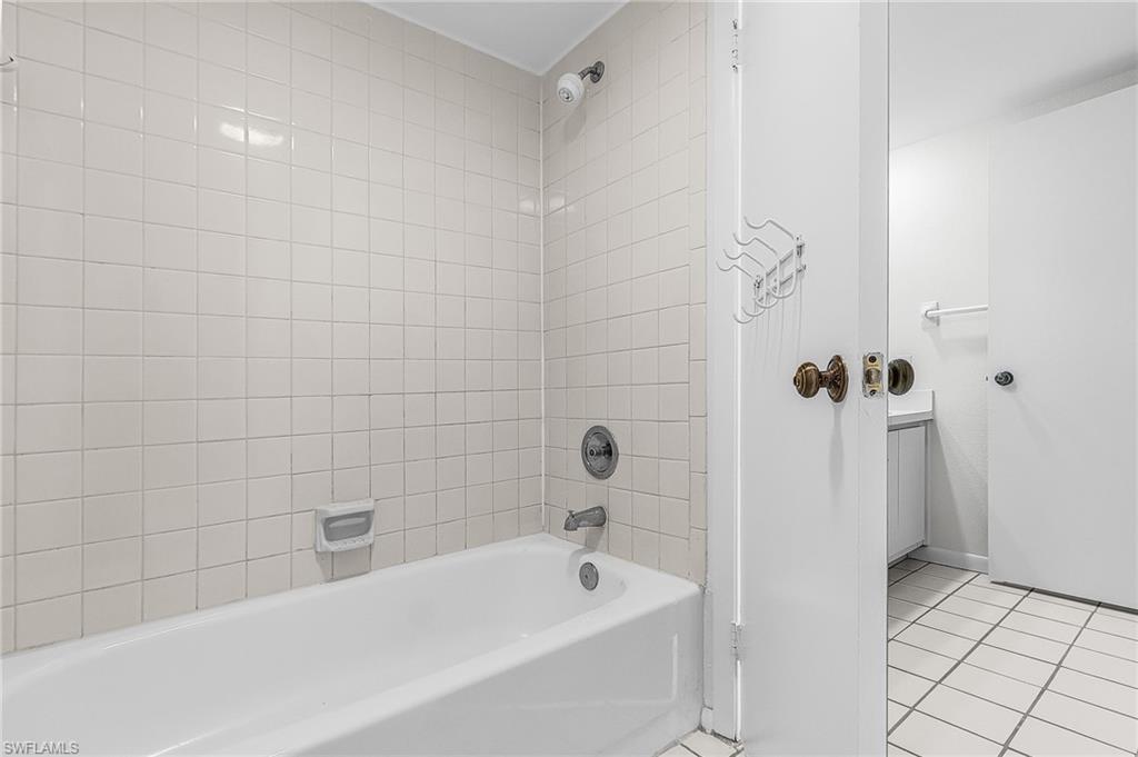 Secondary bathroom has a private shower/watercloset area.