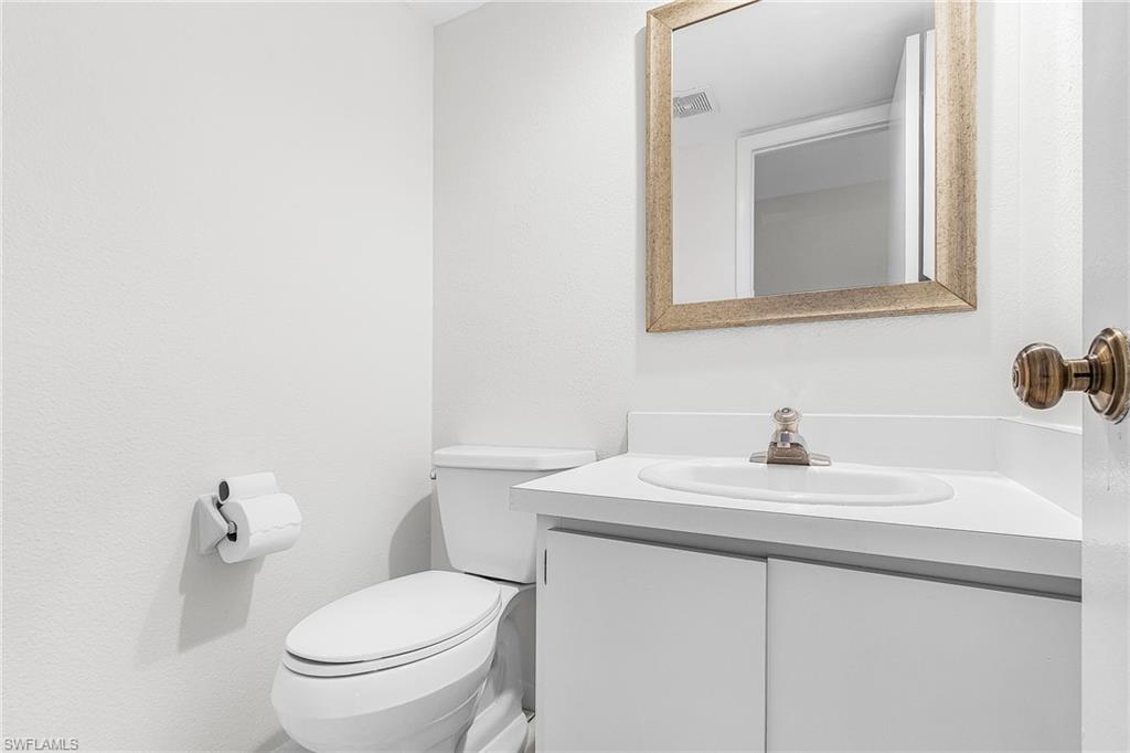 Half bath is downstairs