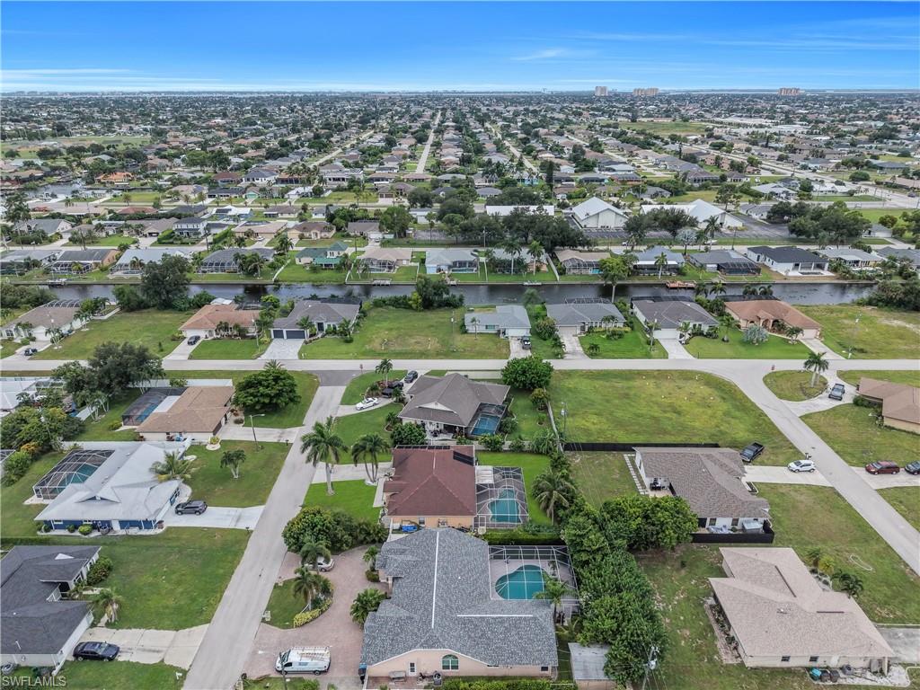 Residential neighborhood with canal access