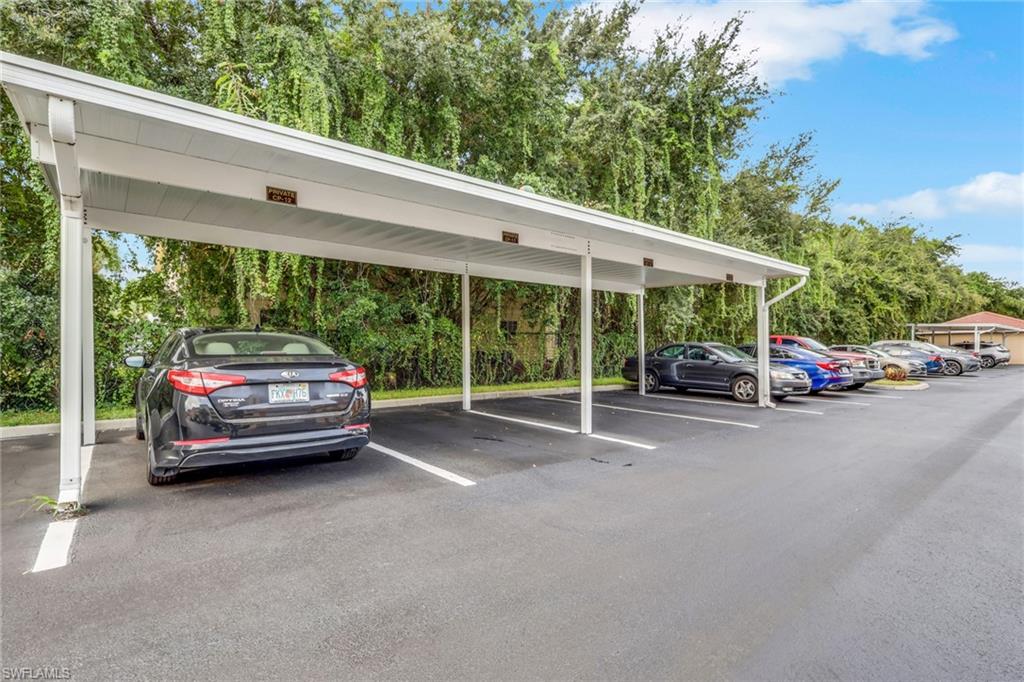Carport included with unit