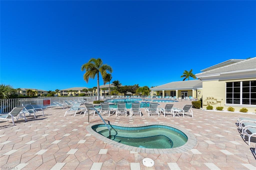Resort style heated pool and spa at main clubhouse