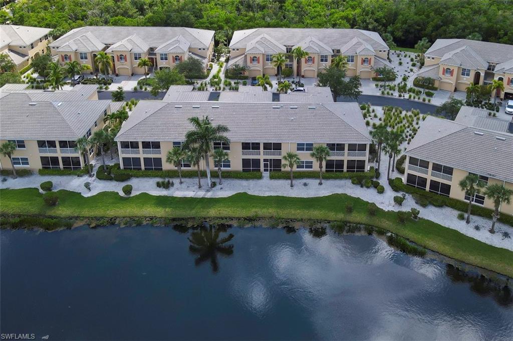Aerial view of building and Lake
