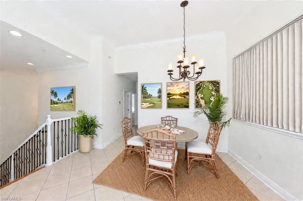 Virtually staged Dining room