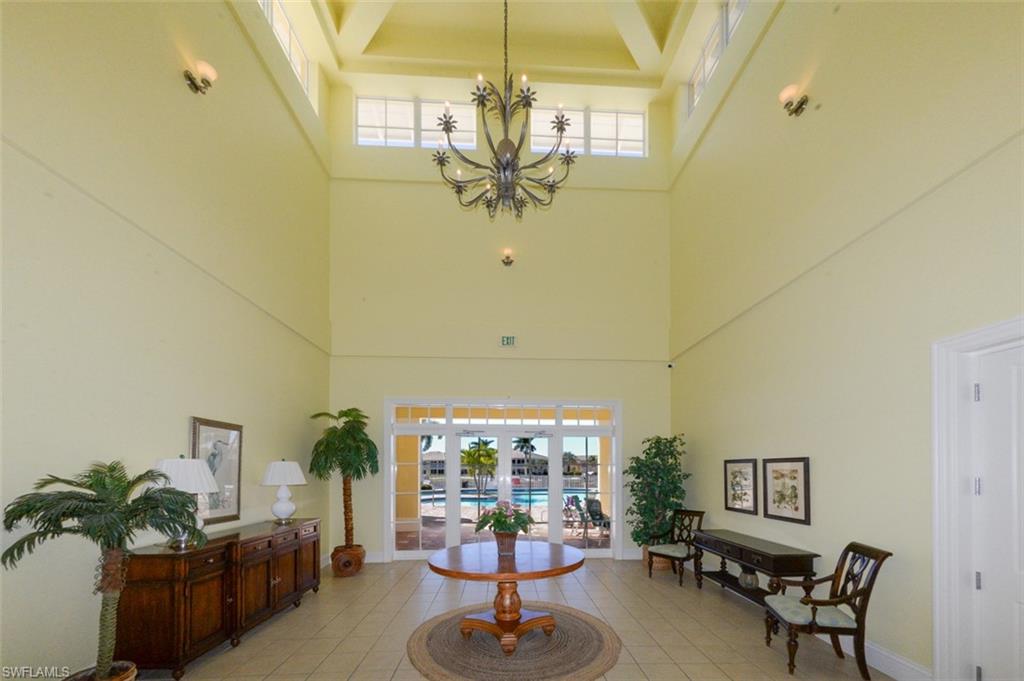 Clubhouse main entry foyer.