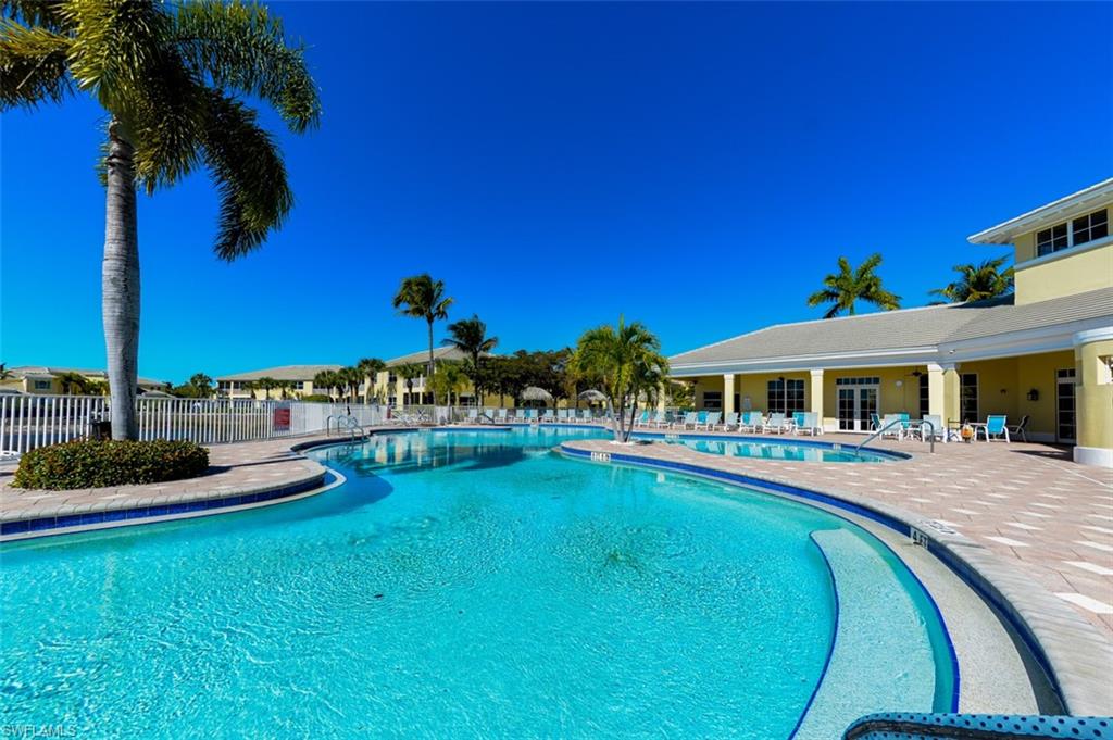 Resort style heated pool and spa at main clubhouse