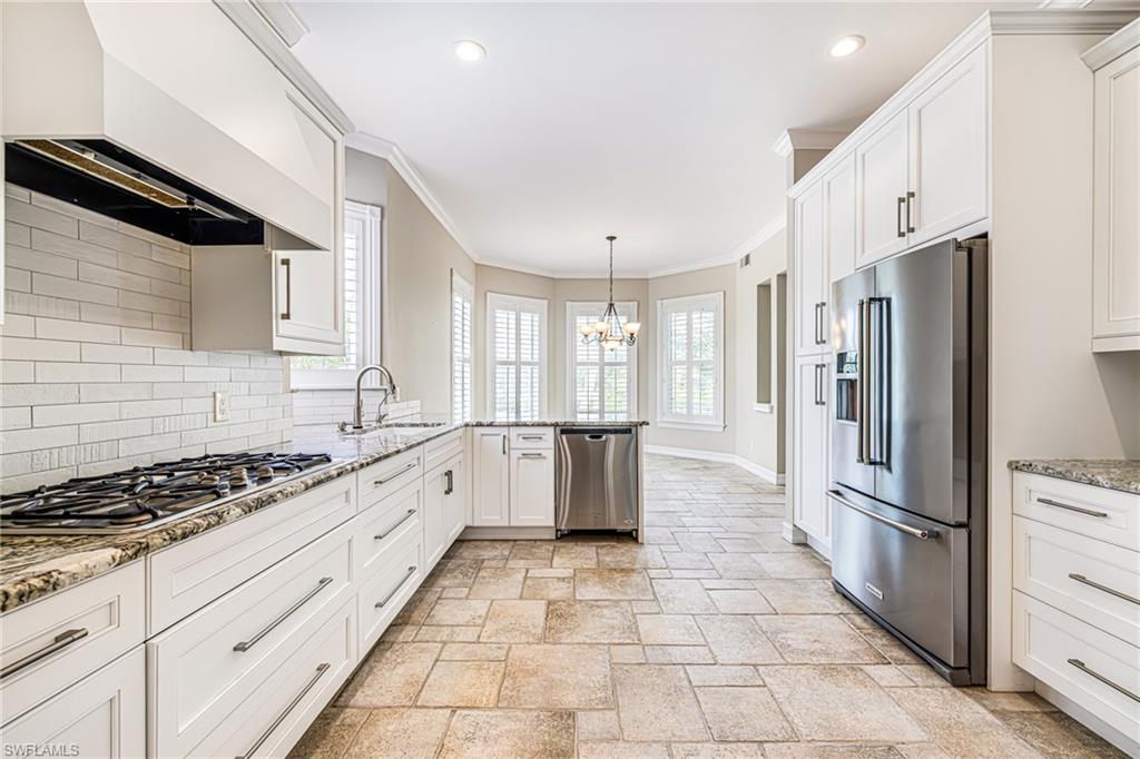 White cabinetry with brushed nickel hardware