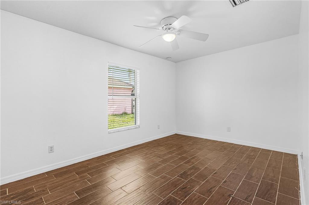 Wood-look tile flooring
