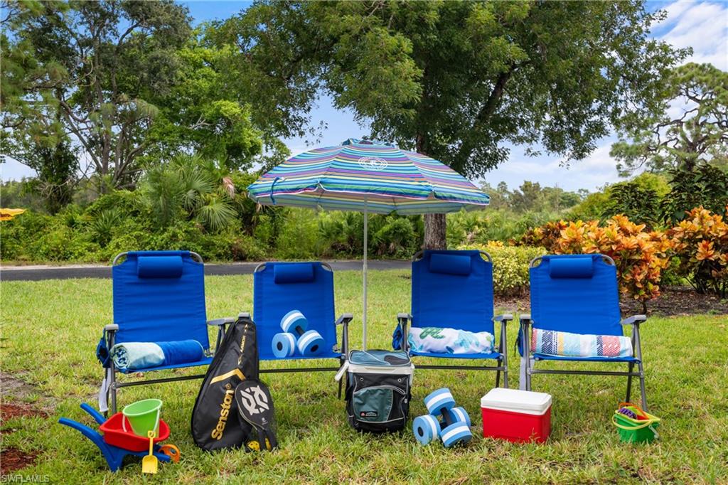Beach equipment comes with the unit