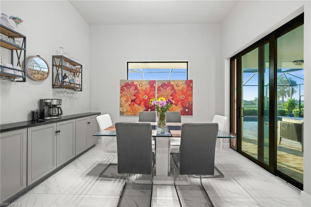 Dining Area with Built In Bar