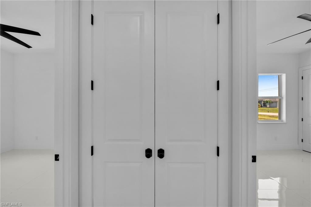Hallway access linen closet