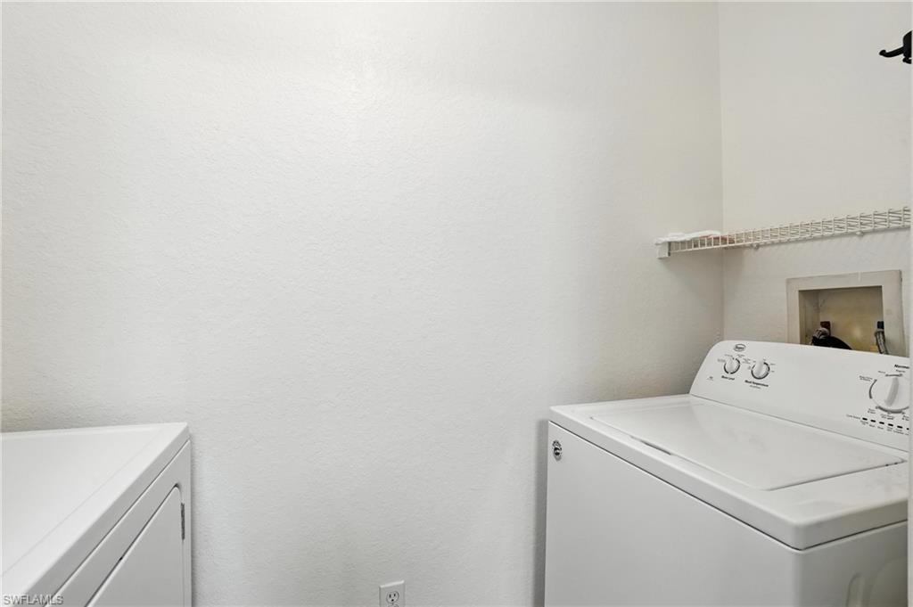 Laundry room with separate washer and dryer