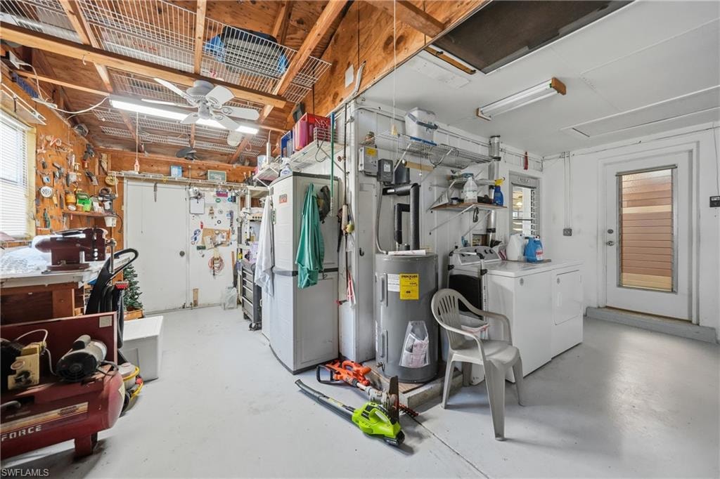Workshop area in Garage