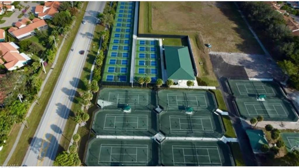Tennis and Pickle ball courts across the street!