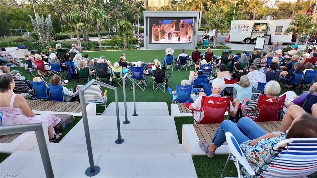 Outdoor Cinema Just Steps Outside the Community Guard Gate