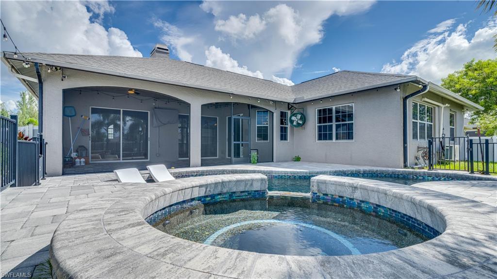 Pool and Spa with new pavers