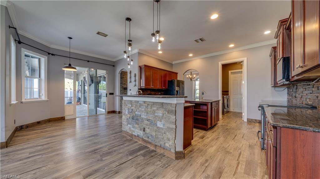 Kitchen with newer appliances