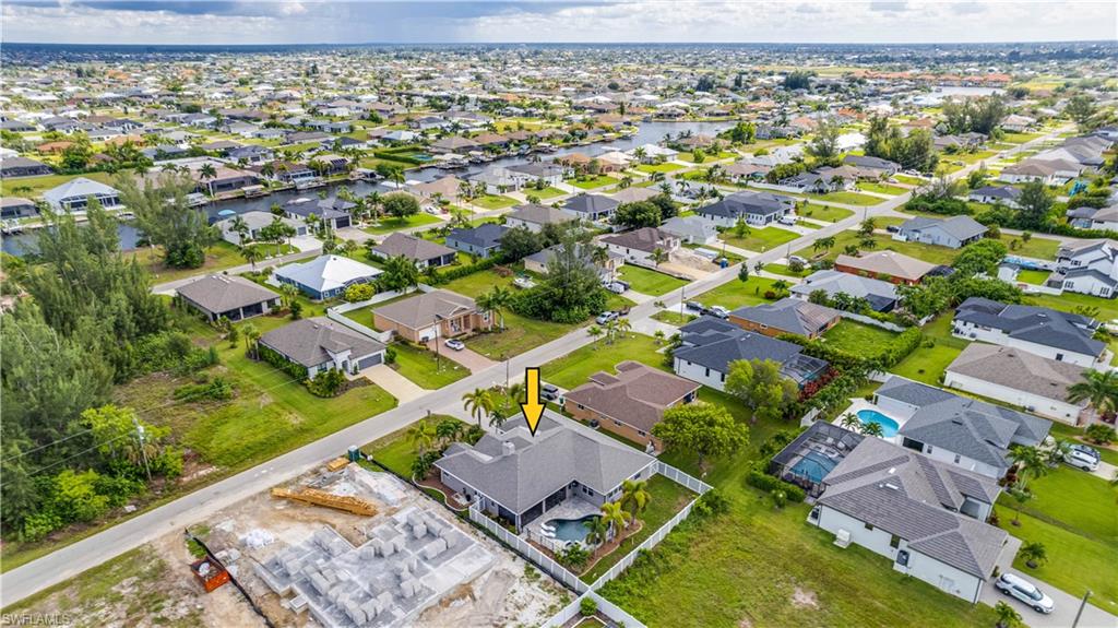 Aerial View of 3802 SW 3rd St. Cape Coral, FL 33991