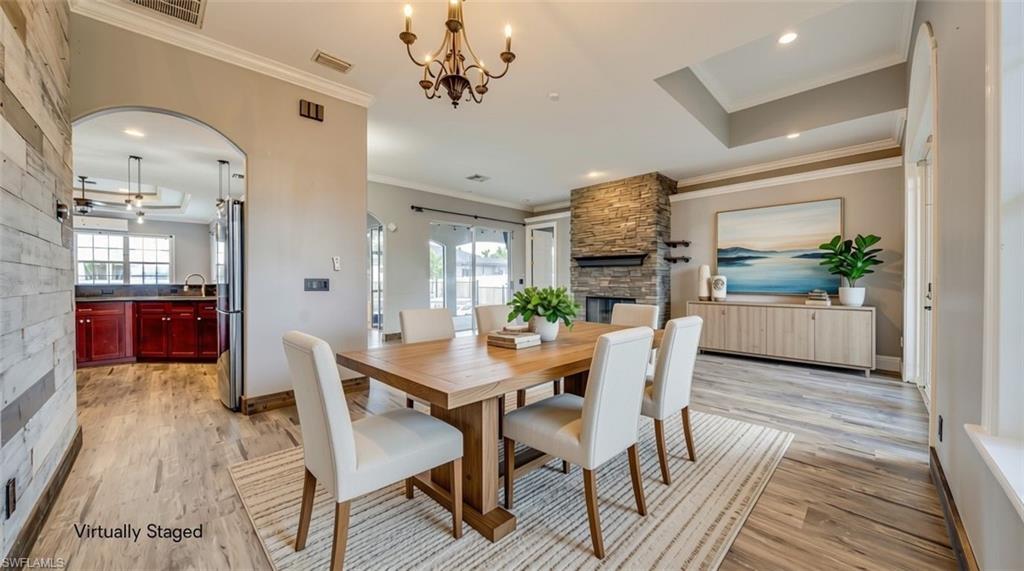 Dining Area Virtually Staged
